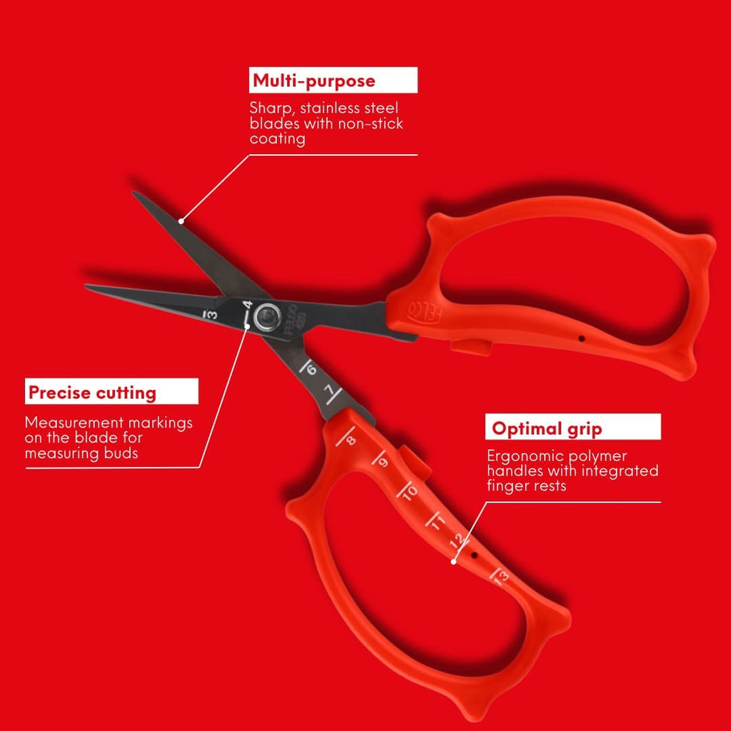 Felco 420 Trimming Scissors – 6.1" Garden Clippers with Fine Tip & Non-Stick Blade | Pruning Shears for Gardening