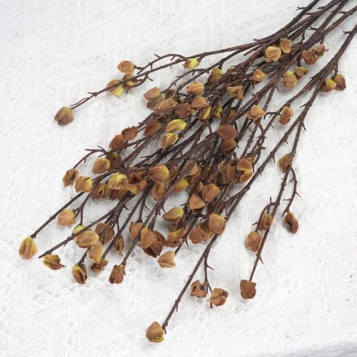 6PCS Fall Faux Berry Stems, 35.5in Artificial Branches for Vase