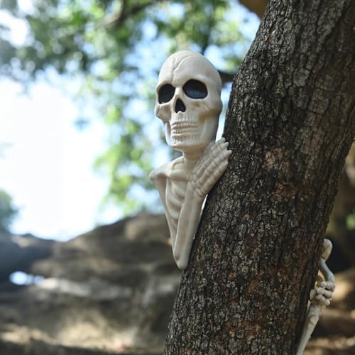 Seasons 14" Halloween Skeleton Tree Peeker