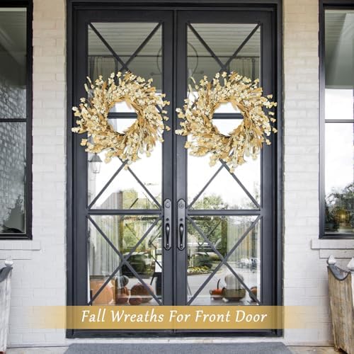 Artgar Fall Wreath, 24 Inch Fall Wreaths for Front Door