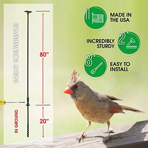 Erva Tool & Die 5 Piece Feeder Pole Set with Twist-in Ground Socket
