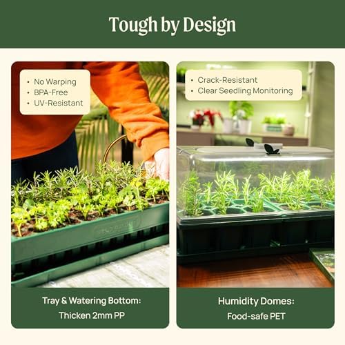 Vego garden 3-in-1 Plant & Pop Board Seedling Popper Tool, 10" x 20", Works Perfectly with Stackable Seedling Trays