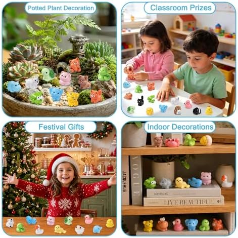 DIYDEC 85pcs Mini Resin Animal Miniature Figures to HideToys