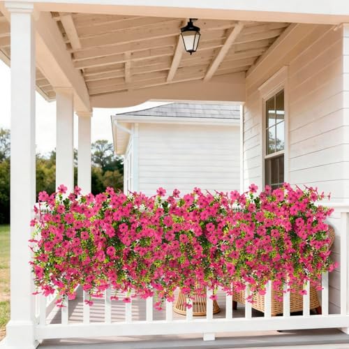 Artificial Faux Flowers Plants for Outdoor UV Resistant Summer Decoration