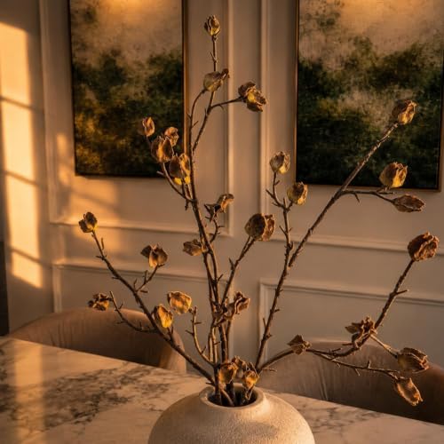 6PCS Fall Faux Berry Stems, 35.5in Artificial Branches for Vase