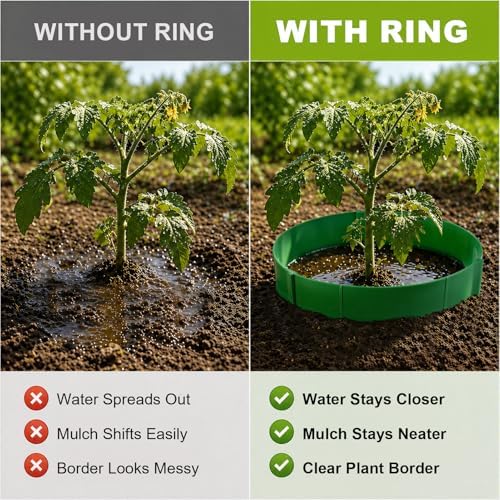 18 Panels Planting Grow Rings, 7-17.5 Inch Diameter Range for Pots & Beds