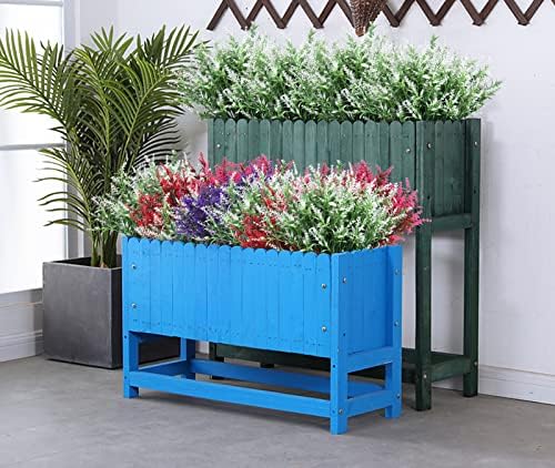 RECUTMS Artificial White Flower for Outdoor,Artificial Plants UV Resistant