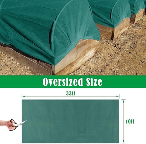 10X33 Ft Plant Covers Freeze Protection, 1.08oz/Yd² Frost Cloths Blanket