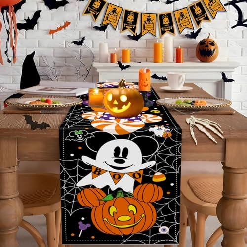 Mouse Halloween Decorations, Halloween Table Runner 72 Inches Long