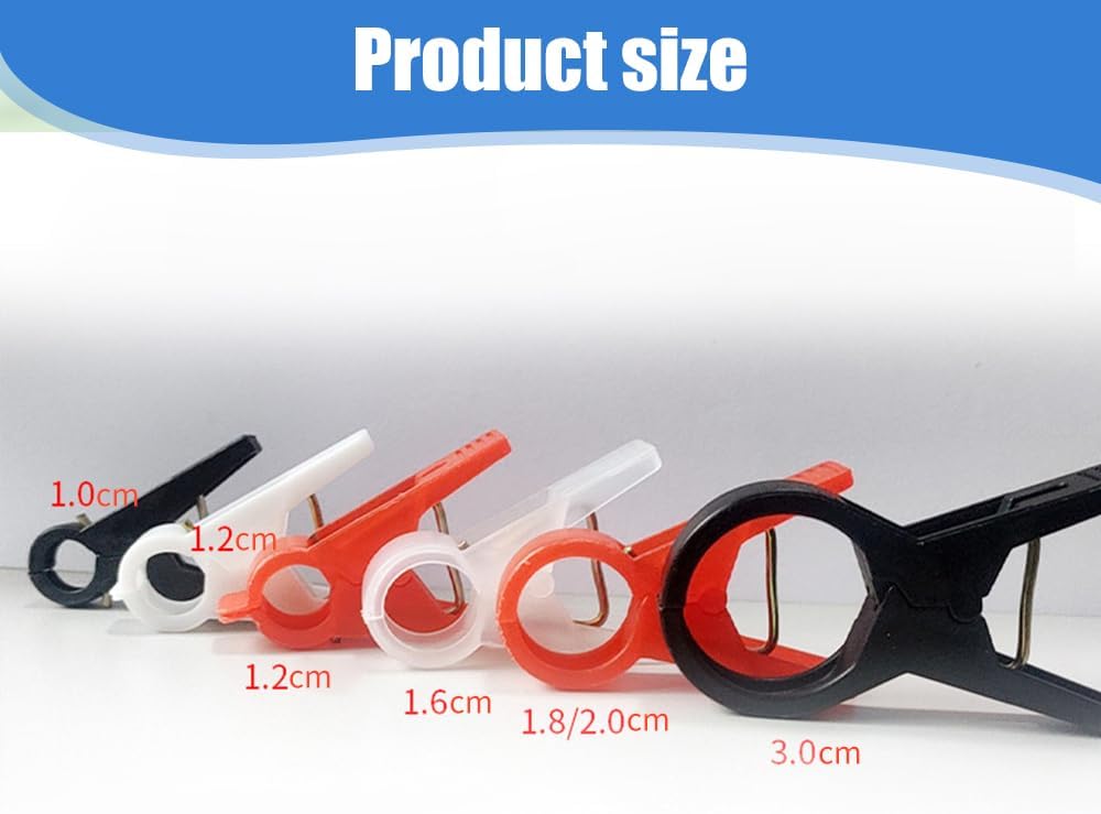 Plant Support Clips Reusable Garden Clips, Secured Plastic Plant Clips for Climbing Plants Outdoor, Plant Fixing Clips