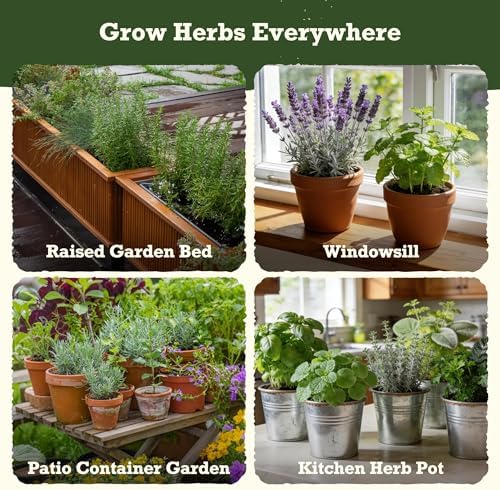 Lush&Dew Holistic Family Apothecary Seed Chest, 30000+ Medicinal Herb Seeds