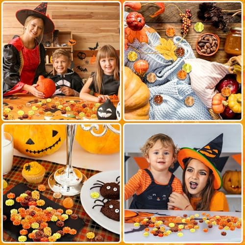 60Pcs Mini Pumpkins Ornaments, Pumpkin Vase Filler