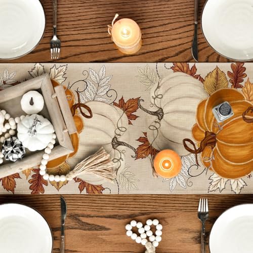 Artoid Mode 210 GSM Fall Table Runner Home Party Decor 13x60 Inch