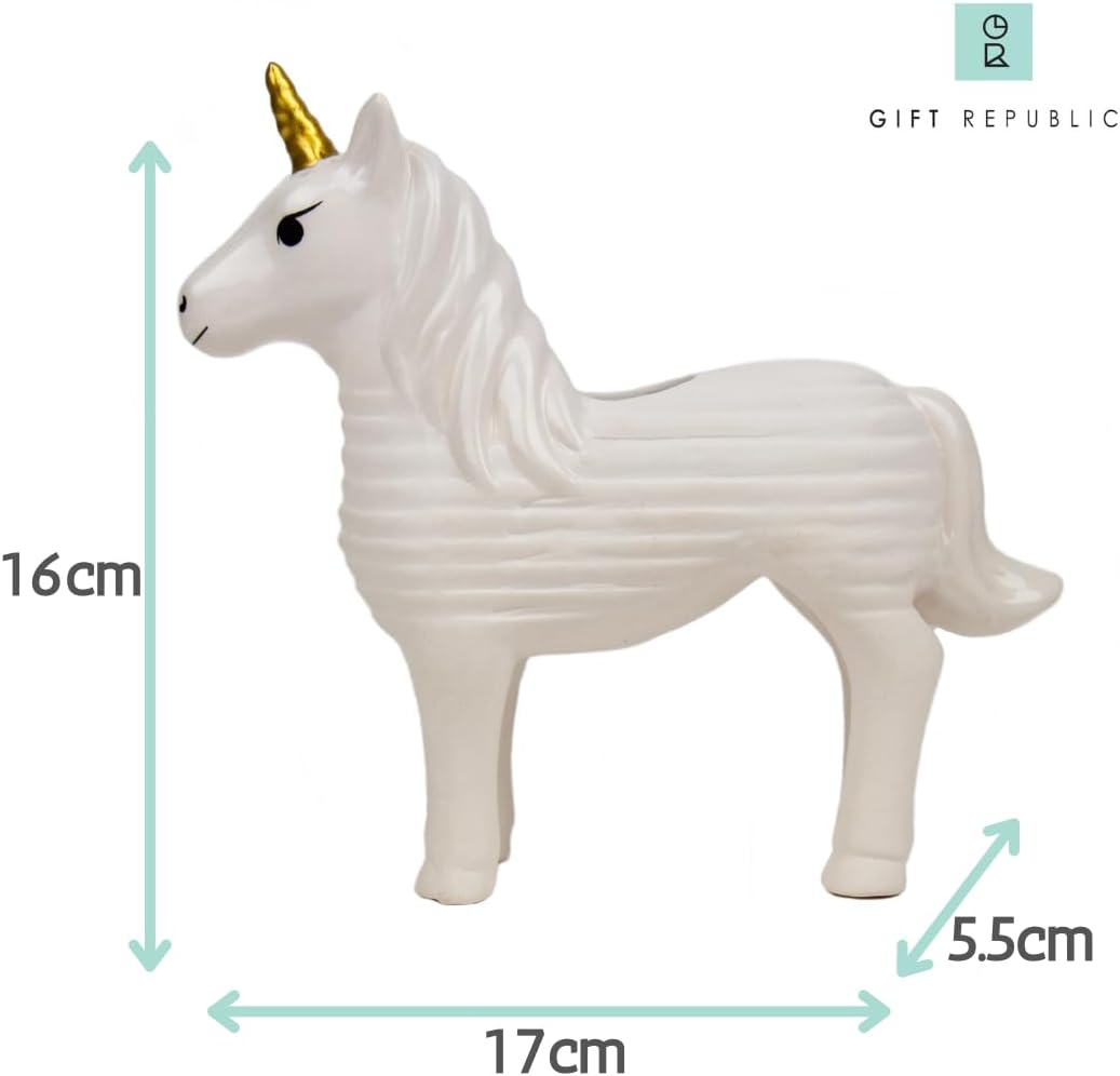 Gift Republic Unicorn Shaped Chia Planter. Desktop Magical Unicorn Chia Animal. Fun Grow Kit Gift Idea