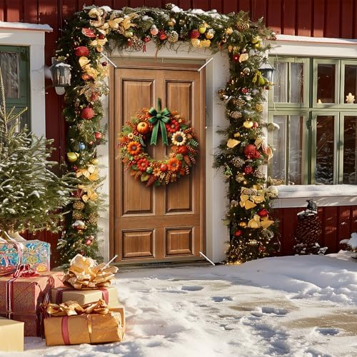 BlissYard Autumn Harvest Door Banner Set 35 x 71 Inch