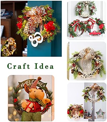 YYCRAFT 4 Pcs Wooden Grapevine Wreath, 10 Inch