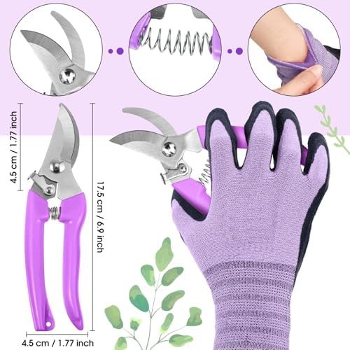 WILLBOND Gardening Gifts for Women, Floral Arrangement Kit,Purple