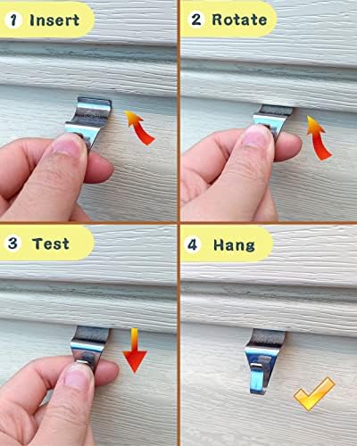 NACETURE Vinyl Siding Hooks Hanger Siding Clip for Hanging, 20 Pack
