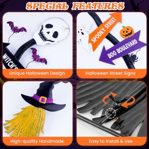 Halloween Yard Stakes Outdoor Decorations, 47.8” Halloween Yard Signs