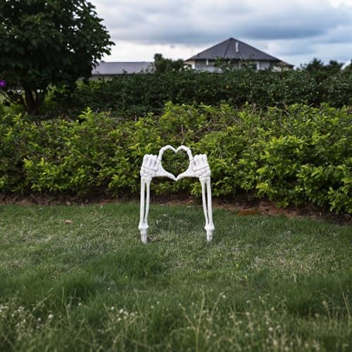 Seasons Halloween Skeleton Stakes Decorations, Love Pose 2 Piece Hands Arms