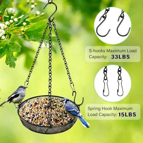 12 Pack 12.5 Inch Black Hanging Chains for Hanging Planters