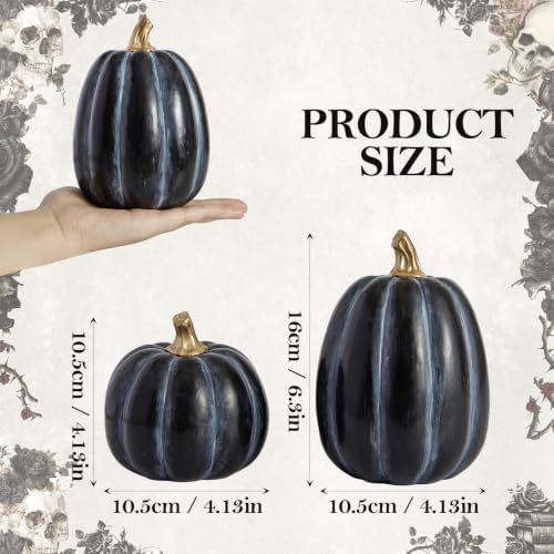 DN DECONATION Fall Pumpkin Decor, Halloween Pumpkins Decorations for Home