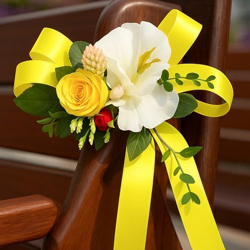1 1/2 in 30 Yards Lemon Yellow Ribbon for Gift Wrapping Birthday Holiday