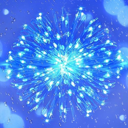 Joomer Solar Fairy Lights, 2-Pack Total 80FT 240LED String Lights, Blue