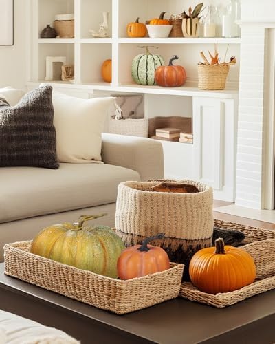 DuHouse Faux Pumpkin Artificial Yellow Green Pumpkins