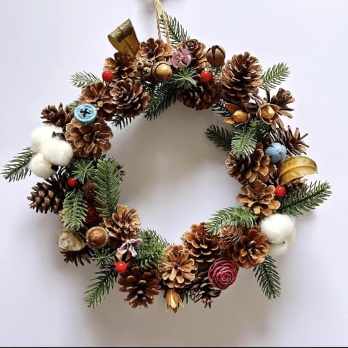 Christmas Pine Cone Decorations, 40 Pcs Natural Pine Cones for Crafts