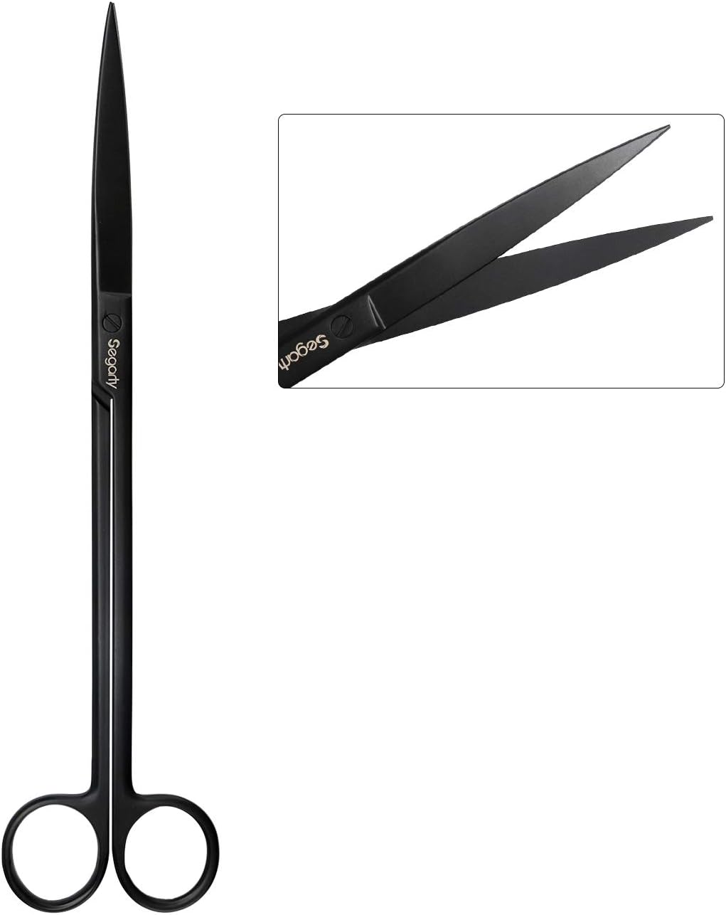 Segarty Aquarium Tools, 6 in 1 Stainless Steel Aquatic Plant Tweezers Scissor Spatula for Planted Freshwater Aquarium