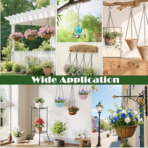 Dpyrrhic 236 Inch Black Hanging Chain,Hanging Basket Chain for Planter