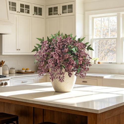 43 Inch Artificial Nandina Berry Stems, Extra-Long Size Realistic