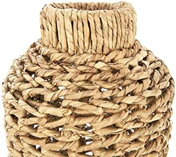 Creative Co-Op 22" H Handwoven Water Hyacinth & Rattan Floor Vase