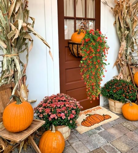 RECUTMS Faux Hanging Plants Draping Greenery Artificial Vines for Outdoors