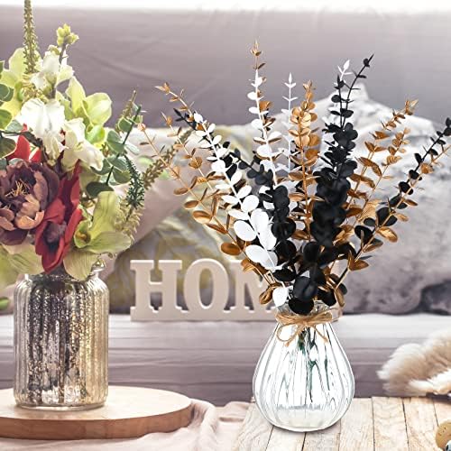 Yinder 24 Pcs Halloween 16 Inch Eucalyptus Artificial Stems,Vivid Color