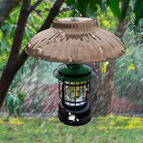 Bird Feeder Protective Cover, Guard, Rainproof Bird Feeding Shelter, Baffle Rain Protective Dome, Brown