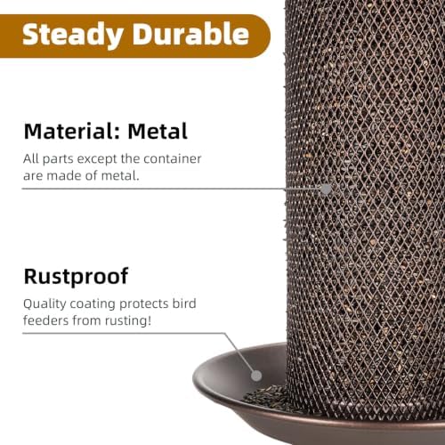 Nyjer/Thistle Seeds Wild Bird Feeder 2 Pack,All-Metal Material