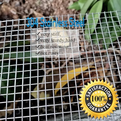 Valchoose Upgraded SS Wire Mesh 2PACK, 4 Mesh Completely Welded 12 X 24 in