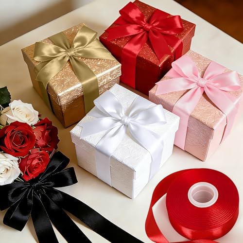 1 in 30 Yards Red Ribbon for Gift Wrapping Wedding Valentine Christmas