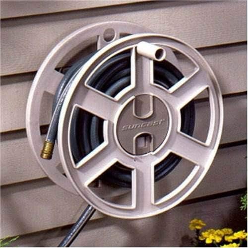 Suncast SWA100 100 Ft. Wall Mount Garden/Yard Hose Reel Side Winder (3 Pack)