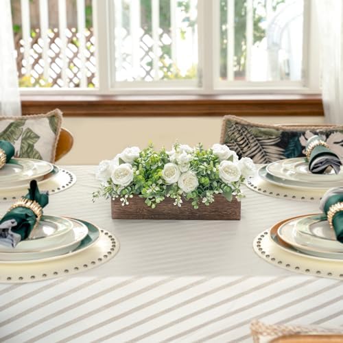 Dahey Artificial Flowers Farmhouse Centerpieces for Coffee Table Decor