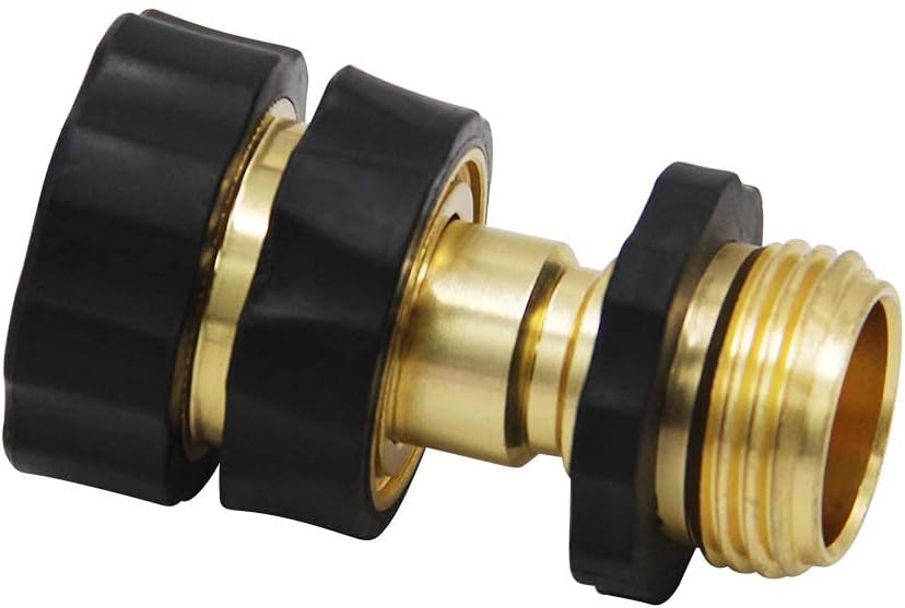 Twinkle Star 3/4 Inch Garden Hose Fitting Quick Connector | 4 Way Heavy Duty Brass Garden Hose Splitter