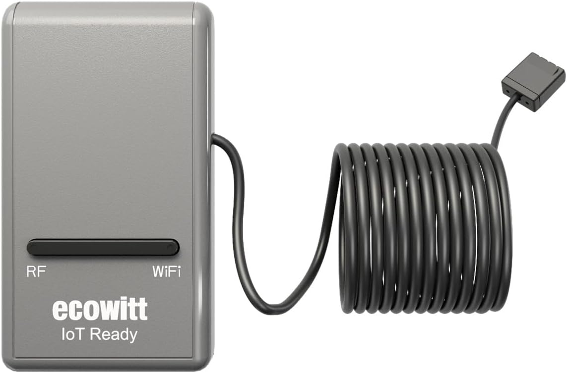 ECOWITT Soil Moisture Tester Kit, Includes GW1200 IoT Gateway and WH51L Soil Moisture Sensor with 1m/3.28ft Long Wire