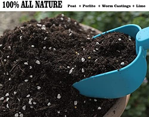 Doter Houseplant Potting Mix 2qt, Fertilized, Perlite Soil for All Types of Indoor House Plants and Tropical Plant