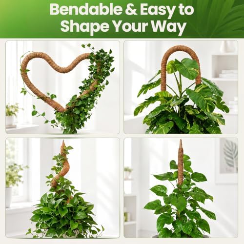 48'' Moss Pole Monstera Plant Support for Climbing Indoor Plants