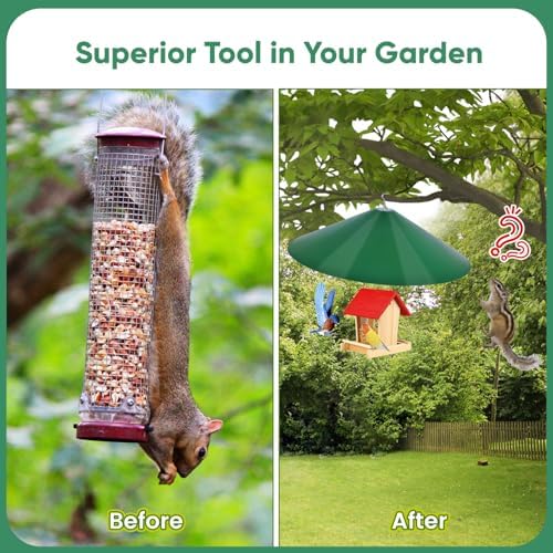 24-inch Large Squirrel Baffles for Bird Feeders Pole
