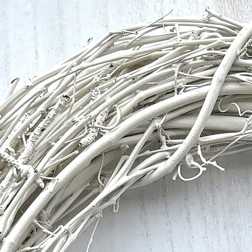 18" Painted Grapevine Wreath - White - DIY Craft Projects, Handcrafted, in-Outdoor Decoration, Behr Paint, Seasonal-Holiday-Event-Home