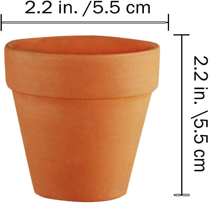 Winlyn 72 Pcs Small Mini Clay Pots - 2'' Terracotta Pot Ceramic Pottery Planter Terra Cotta Flower Pot Succulent