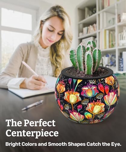 PieceRelax Unique 3D Puzzle Planter - 80 Plastic Pieces [K1118]